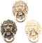 3Pcs Phone Holder Metal Lion Mobile Phone Ring Stand, Universal Desktop Bracket Retro Style