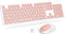 Trueque Wireless Keyboard and Mouse, Silent 2.4GHz Cordless Full Size USB Mouse Combo, Long Battery Life for Computer,