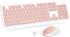 Trueque Wireless Keyboard and Mouse, Silent 2.4GHz Cordless Full Size USB Mouse Combo, Long Battery Life for Computer,