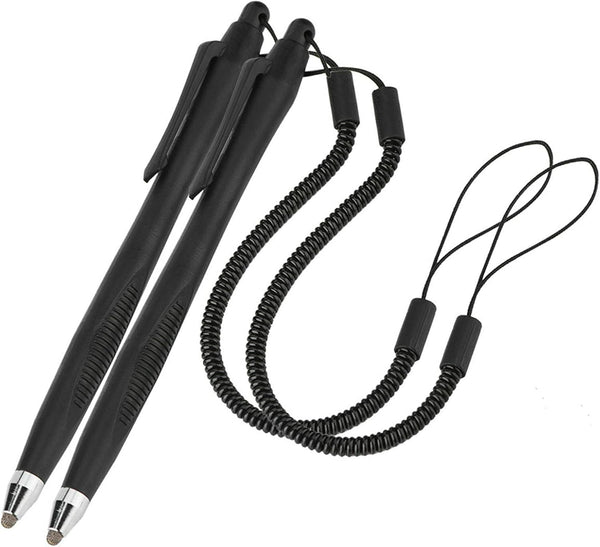2 Pcs Portable Spring Rope Stylus Pen, Scratch Proof Pen with Stylus Tip for Touchscreen, Drawing and Note-Taking