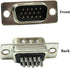 CompuCablePlusUSA.com High Density DB15 Male Solder Cup Connector DIY Kit, Includes Metal Hood, Screws