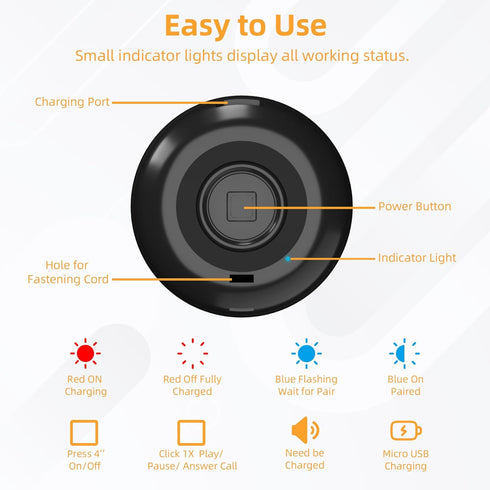 2Pack Portable Mini Speaker, Bluetooth Tiny Speaker, Wireless Mini Speaker for Shower, Room, Bike, Rechargeable Battery, Built-in Microphone, Cute Mini Speaker with Strap to Carry, Black