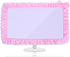 LLOUSSAK 23''-27'' Pink Monitor Cover, Cute Computer Monitor Covers with Bow-Knot, Lace Fabric,