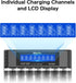 GRbatty 3400mWh 1.5V 1500 (8 Pack) Rechargeable Lithium AA Batteries with Charger, High Capacity, Cycles