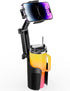 2-in-1 Cup Holder Phone Holder for Car, Adjustable Sturdy Fit for 4-7 inches Phones, Bottle Friendly