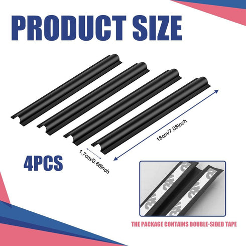 RGOAANC 4PCS Car Wire Sleeve, Car Concealed Wire Sleeve, Self-Adhesive Tubing Cable Hidden Protector, Car Accessories