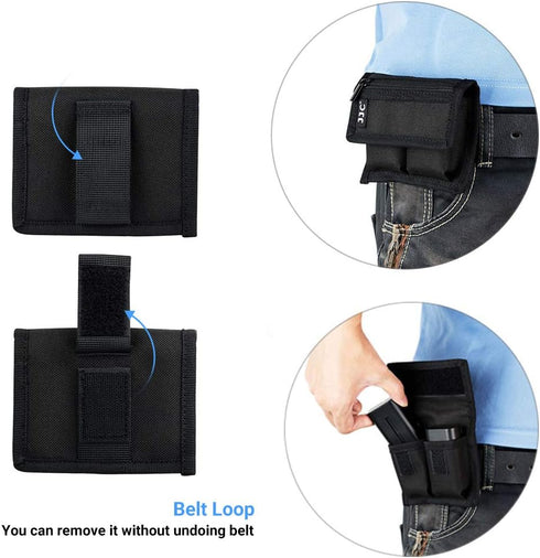 (3 Pockets) DSLR Battery and Memory Card Holder Pouch,Camera Battery and SD CF XQD Card Storage Case for AA Battery and LP-E6 LP-E10 LP-E12 LP-E17 EN-EL14 EN-EL15 NP-FW50 NP-F550 NP-FZ100 Battery by JJC