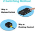 DGODRT 4 4 4 4 4 USB Switch in Out, USB Switcher Selector Port for Computer Share Devices Keyboard Mouse Printer