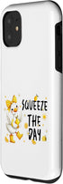 Citrus Cheer Creations 11 Happy Duck Lemon Citrus Whimsical Daisy Spring Design Case for iPhone