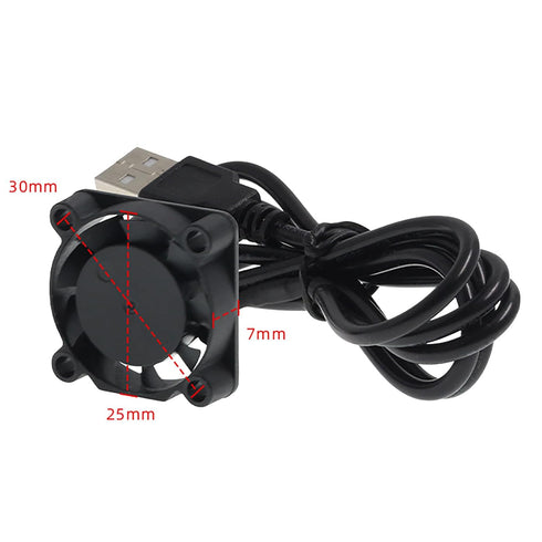 DUJVCZB 2507 5V, 11000RPM 25mm 07mm 1m FDKB2507H05 Mini USB Cooling Fan High Speed x Industrial Computers Fans with USB