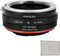 Lens Mount Adapter for Sony A to EF-M, Aperture Control Ring for Canon EF-M Cameras, Compatible with EOS M Series