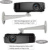 Mini Projector Wall Mount/Projector Hanger for CCTV Security Camera, 360° Rotation, Load 11 lbs, Length 7.8 Inch (White)