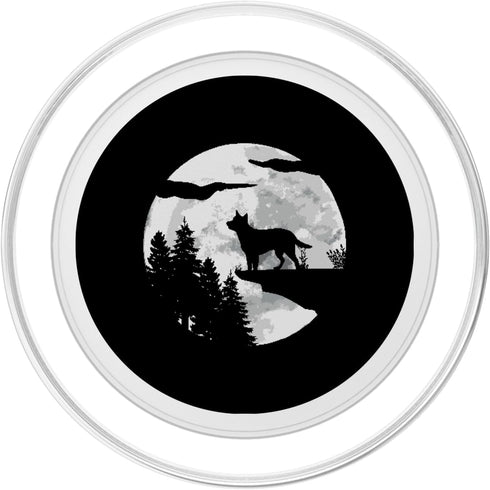 Australian Cattle Dog Moonlit Night PopSockets MagSafe PopGrip for iPhone