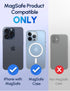 GripMate 17/16/15/14/13/12,Glitter for MagSafe Phone Grip for iPhone - Glitter Magnetic Phone Ring Holder for Women