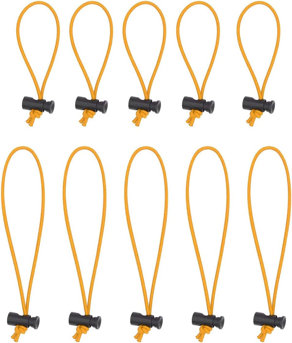 Foto&Tech Adjustable Cable Strap Toggle Tie, Extra Thick Elastic Cable Tie Organizer, Reusable Tangle Tamer (5x 16CM+5x