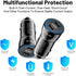 USB C Car Charger, 2-Port 40W Dual USB-C Power Adapter, PD/QC Fast Charging for iPhone, Samsung Galaxy, Pixel