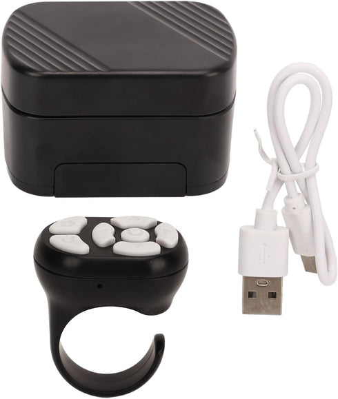 Luqeeg Bluetooth Remote Control App Page Turner, Camera Remote Shutter Selfie Button, Long Distance Control Remote