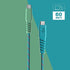 Skullcandy Line+ Braided USB C Charger Cable, 60W USB C to USB C with Fast Charging for iPad/Mini/Pro/Air, Macbook Pro,