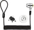 Security Hardware Cable Lock Kit, Retractable Keyed Laptop Lock with 3 Keys, 6.2Ft for Monitors, Laptops, Tablets
