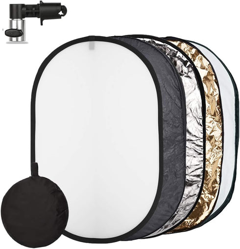 FIEWSZIHU Photo Light Reflector 24x36 Inches/ 60x90 cm 5 in 1 Diffuser Photography