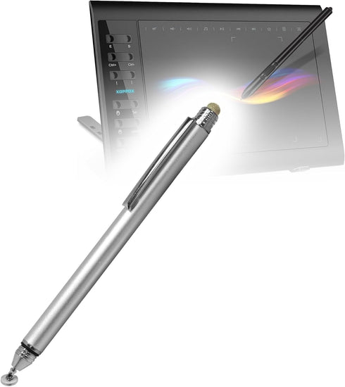 BoxWave Stylus Pen Compatible with XOPPOX VIN1060Plus Graphics Tablet - DualTip Capacitive Stylus,