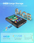 tokemisc 64GB MP3 5.3, Mp3 512GB Player with Bluetooth Full Touch Screen Music Player Built-in Speaker,FM Radio,Voice