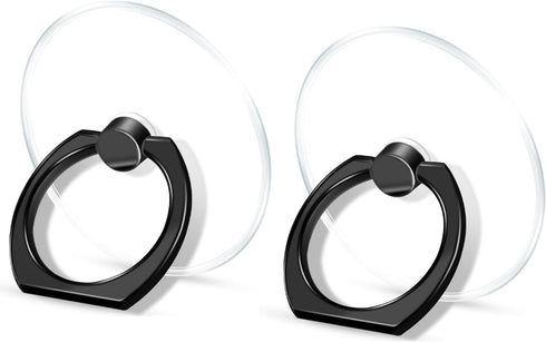 TACOMEGE Transparent Clear Phone Ring Grips Holder Kickstand, Finger Ring Stand for Cell