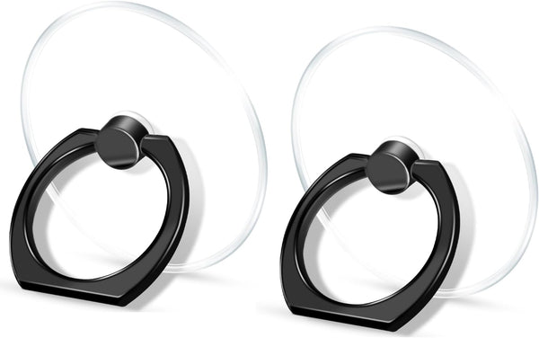 TACOMEGE Transparent Clear Phone Ring Grips Holder Kickstand, Finger Ring Stand for Cell