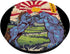 Blucifer Fighting Blue Bear Colorado Graphic Design | PopSockets Standard PopGrip