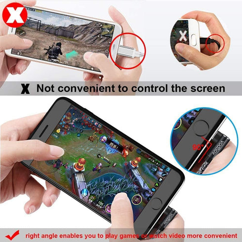 Zebra Black Anti Winding Coiled iPhone Charger Cord 2ft-8ft Right Angle for iPhone 14/13/12 Pro, Plus, Pro Max.