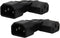 WYMECT 2-Pack Right Angle IEC C14 to C13 Power Adapter PDU Power Extension