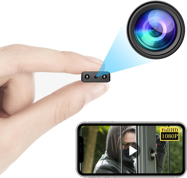 Smallest HD 1080P Spy Camera Detector, Wireless Home Security Nanny Cam, Indoor/Outdoor with Night Vision & Motion