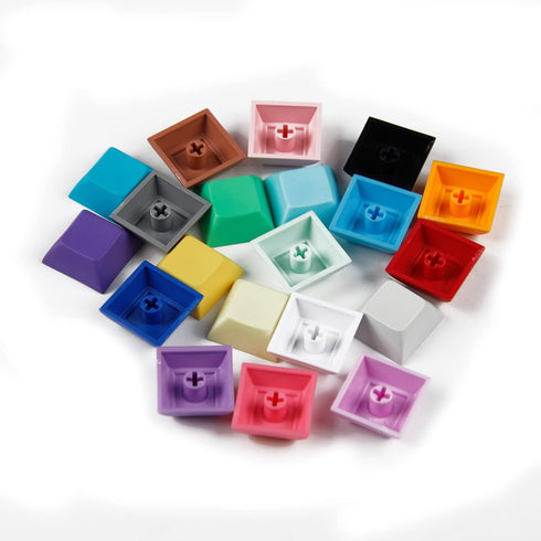 24 pcs 1.3mm PBT DSA Profile Blank 1u Keycap for MX Switches Keyboard Replacement Keycaps