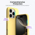 ORNARTO 16 6.9", 3 Compatible with iPhone Pro Max Case Slim Liquid Silicone Layers Soft Gel Rubber Shockproof