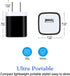 Type C Wall Charger with 6ft USB C Cable, 5V/1A for Samsung Galaxy S24, S23 Ultra, Pixel 8 Pro, and more.