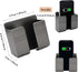 2 Pcs Wall Mount Phone Holder with 3M Adhesive, Phone Stand with Data Cable Receiving Hole, Charger Remote Control