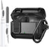 for JBL Vibe 200TWS/JBL Vibe Beam Case Cover with Cleaner Kit, Cool Protective Case Cover for Men Women with Carabiner