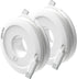 Side Winder Mini and Max Headphone Organizer, 2-Pack (White) for Wrapping Earbuds and Cords for Travel