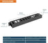 Tecmojo 2 Pack 1U Cover,2.6 12 19 inch Server Rack Horizontal Cable Management with Depth Plastic Cable Manager,Rack