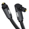 EMK 90 Degree Toslink Optical Cable 360 Degree Free-Rotating Plug Fiber Optic
