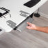 VIVO Universal Under Desk Laptop Storage Mount, Tablet Mounting Brackets, Hidden Docking Station Holder, 3 Parts