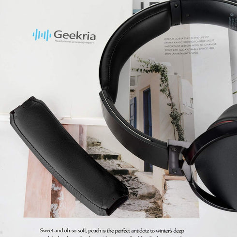 Geekria Protein Leather Headband Pad for Sony MDR-XB950BT MDR-XB950N1 MDR-XB950B1 Headphones Replacement