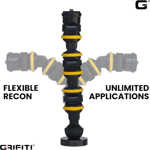 GRIFITI Nootle Recon 5 Magnetic Camera Mount Stand with 6 Inch Flexible Pole Holder for Cameras, Arlo, Video, Mevo