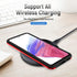 Samsung Galaxy A53 5G Case with Screen Protector, Durable Red Rubber Cover for Full Body Protection.