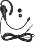 Call Center Headset, 3.5mm Wired Ear Hook Single Sided Headphone with Mic for Laptop, Mobile Phones