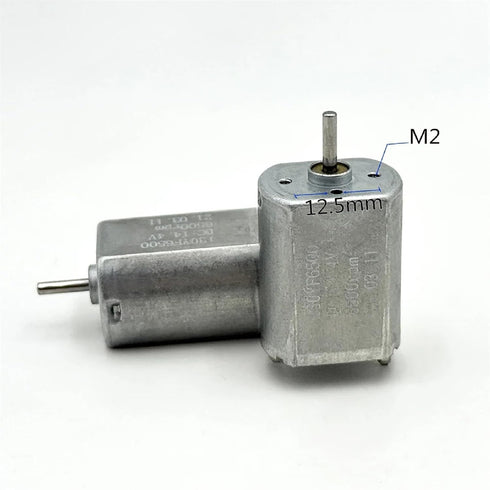 ZKDPBXBK FK-130SH 6500 9V 12V 14.4V, 20mm Micro DC Motor, High Speed RPM, Diameter Single Shaft for DIY Hobby Toy Car