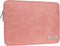 RAINYEAR 15 Inch Laptop Sleeve, PU Suede Leather Case, Protective Padded Cover, Water Resistant Carrying Computer Bag