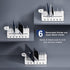 Charging Station for Multiple Devices, 6 Port 50W Fast Multi Charger Station with 6 Mixed Charging Cables for iPhone