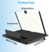 Zrgzob 14 Inch 3D Screen Magnifier for Smartphone, HD Magnifying Projector Screen Enlarger Foldable Phone Stand