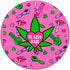 Pink Stoner Girl Weed Phone Grip, Cute Marijuana 420 Gift, PopSockets PopGrip for Phones & Tablets